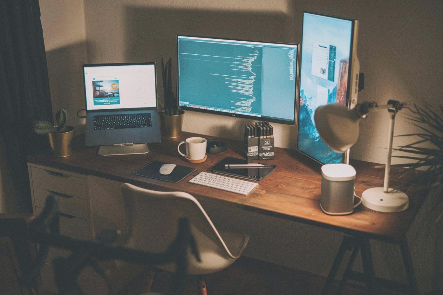 Financial analysis workspace with budget performance charts